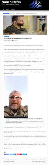 Zelensky greater israel genocide
