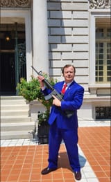 Reunited with his AR-15