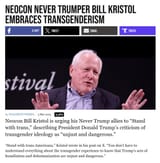 Bill Kristol 2025 stand with trannies NRO nevertrumpers