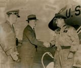 General_Curtis_LeMay_greeted_by_Secretary_of_the_Air_Force_James_H._Douglas_and_Chairman_of_The_Joint_Chiefs_of_Staff_General_Nathan_F._Twining_at_Washington_National_Airport