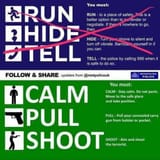 run hide tell American version - calm pull shoot