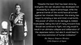 emperor shōwa atomic bombs quote