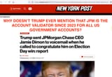 trump snubs dimon