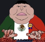 Soyjak Beanermutt beaner mutt Meximutt Mexican typing Latinx Award Taki dust fingers(1)