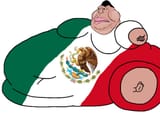 Soyjak beaner spic Beanermutt Meximutt Mexican Mexico fat shitpile mutt landwhale brown shitskin cholo wetback high cheekbones scowl tremendous huge obese portly hombre