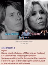 Macron baphomet