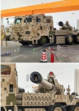 China brought another new product to the exhibition in Zhuhai - a self-propelled artillery unit of 203 mm caliber with a 6x6 wheelbase.