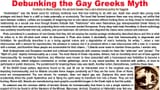 greeks were not flaming faggots
