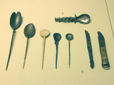 1st-3rd century roman spoons and knives