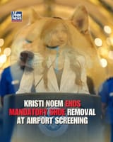 Doge Kristi Noem no shoe removal