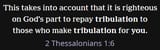 2 Thessalonians 1 verse 6