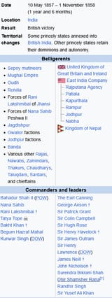 Indian Rebellion of 1857