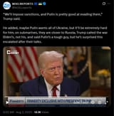We’ll impose sanctions, and Putin is pretty good at evading them,&#039; Trump said 02-08-2025 He added, maybe Putin wants all of Ukraine, but it’ll be extremely hard for him HD