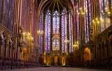 Illuminated-interior-Sainte-Chapelle-Paris-France