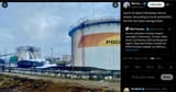 Sochi oil depot following a drone attack. According to local authorities, the fire has been extinguished. 03-08-2025