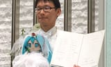 me and my waifu miku getting married