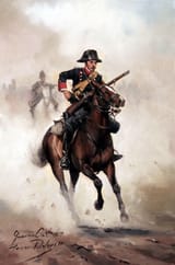 Augusto Ferrer-Dalmau Nieto (Barcelona 1964-) Civil Guard in 1859 - oil on canvas 2018 [start of the Hispano–Moroccan War] (w.b.)