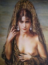 George Owen Wynne Apperley (Ventnor, Isle of Wight, England, U.K. 1884-1960 Tangier, Kingdom of Morocco) Eternal idol - watercolour 1931