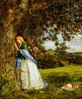 William Maw Egley (London, England, U.K. 1826-1916) Talking Oak - Oil on canvas 1857-min