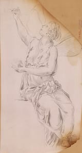 Unknown artist (Italian 17th c.) Allegory of Painting - pencil on paper (study)