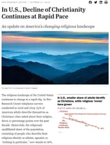 christianity crashing