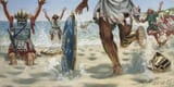 Giuseppe Rava (Faenza 1963-) Thálatta! Thálatta! - gouache 2015 [&#039;The sea! The sea!&#039;; Anabasis, early 400 BC]