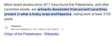 Palestine genetic