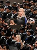 Chinese girl graduating from a university in Canada