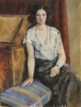 Josep Mompou i Dencausse (Barcelona 1888-1968 Vic, Province of Barcelona) A woman - oil on canvas 1923