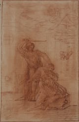 Santiago Muller (Wil, Switzerland 1729-1801) Martyrium of Saint Hermenegild - sanguine, pencil and clarion on paper 1757 [Visigothic usurper, defeated in 585]