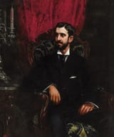 Juli Vila i Prades (Valencia, Province of Valencia, Kingdom of Spain 1873-1930 Barcelona, Province of Barcelona, Spanish Republic) Portrait of a Gentleman - Oil on canvas