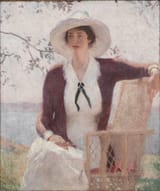 Frank Weston Benson (Salem, Massachusetts, U.S.A. 1862-1951 ibidem) My Daughter Elisabeth - Oil on canvas c.1914-min