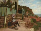 Charles Haigh-Wood (Bury, Lancashire, England, U.K. 1854-1927) Summer Afternoon - Oil on canvas 1887