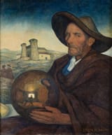 Ramón de Zubiaurre Aguirrezábal (Garay, Province of Vizcaya, Kingdom of Spain 1882-1969 Madrid, Spanish State) The Peasant - Oil on canvas