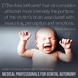 MRI brain changes from circumcision