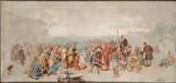Henrik Axel Kulle (Lund, Malmöhus län, Sweden, U.K. of Sweden and Norway 1846-1908 Stockholm, Kingdom of Sweden) Olof Skötkonungs dop (The baptism of King Olof Skötkonung of Sweden) - Olja på duk