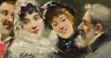 Rafael Juliá Entraigues (active 1873-1897) Faces - Oil on canvas
