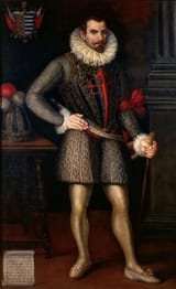 Unknown Artist (16th Century) Portrait of Pedro de Alvarado y Contreras (Badajoz, Castile 1485 -1541 Guadalajara, Viceroyalty of New Spain), Spanish conquistator and Captain General