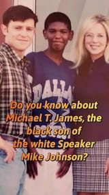 Johnson adopted black man