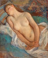 Zinaida Evgenievna Serebriakova (Neskuchnoye estate, Kursk Governorate, Russian Empire 1884-1967 Paris, French Republic) Nude - Oil on canvas