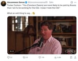 Tucker Carlson says he hates the cia