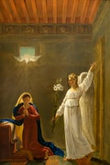 Joseph-François Ducq (Ledeghem, County of Flanders, Holy Roman Empire 1763-1829 Bruges, West Flanders, Kingdom of the Netherlands) L&#039;Annonciation - Huile sur toile c.1804