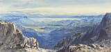 Edward Lear (Holloway, Middlesex, England, U.K. 1812-1888 Sanremo, Liguria, Kingdom of Italy) View of the Lake of Skodra from Montenegro - Pencil, watercolour and bodycolour on paper