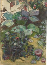 Maria Vasilievna Yakunchikova-Weber (Wiesbaden, Province of Hesse-Nassau, Kingdom of Prussia, N.G.C. 1870-1902 Geneva, Canton of Geneva, Swiss Confederation) Undergrowth with berry bushes, Study for Young girl in the forest - Oil on canvas