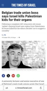 israel neo rabs organ harvesting palestinian kids