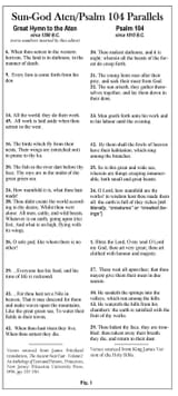 Hymn to Aten Yhwh