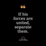 if his forces are united