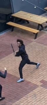 stabbing by nigger in melbourne shopping center