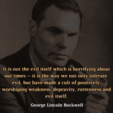 George Lincoln Rockwell - evil