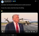 Journalist, Can Russia do anything now to avoid sanctions 04-08-2025 Trump, Yes, make a deal that stops the killing. HD